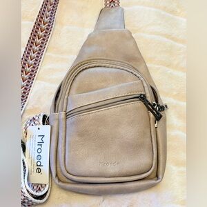 Mroede light gray Sling Bag Crossbody Bag